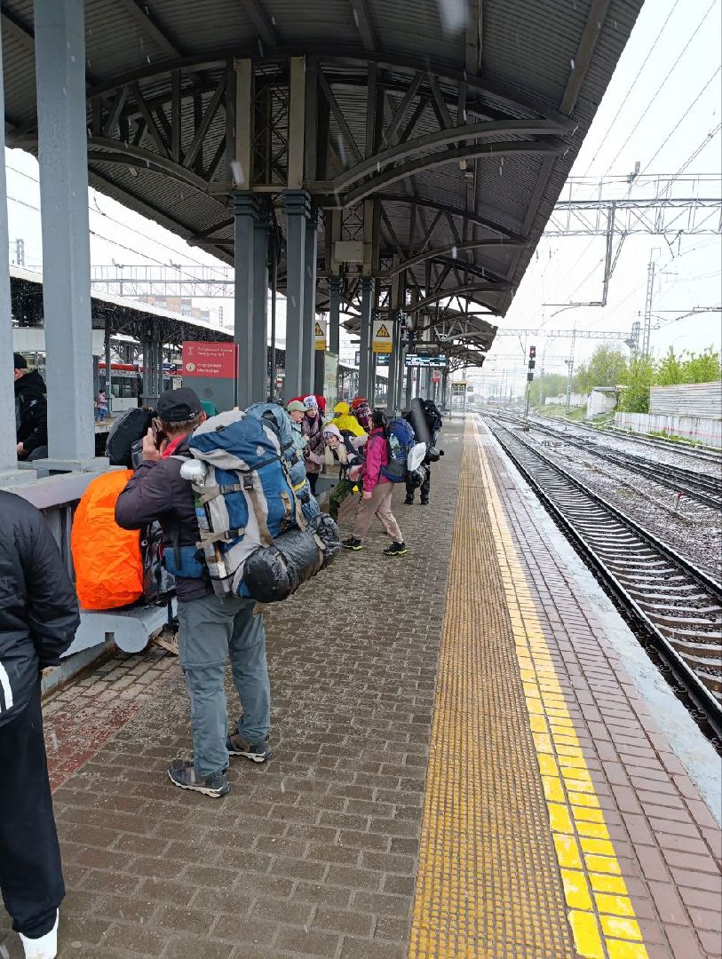 Подольск, Туристы, 80 лет победе, поход,