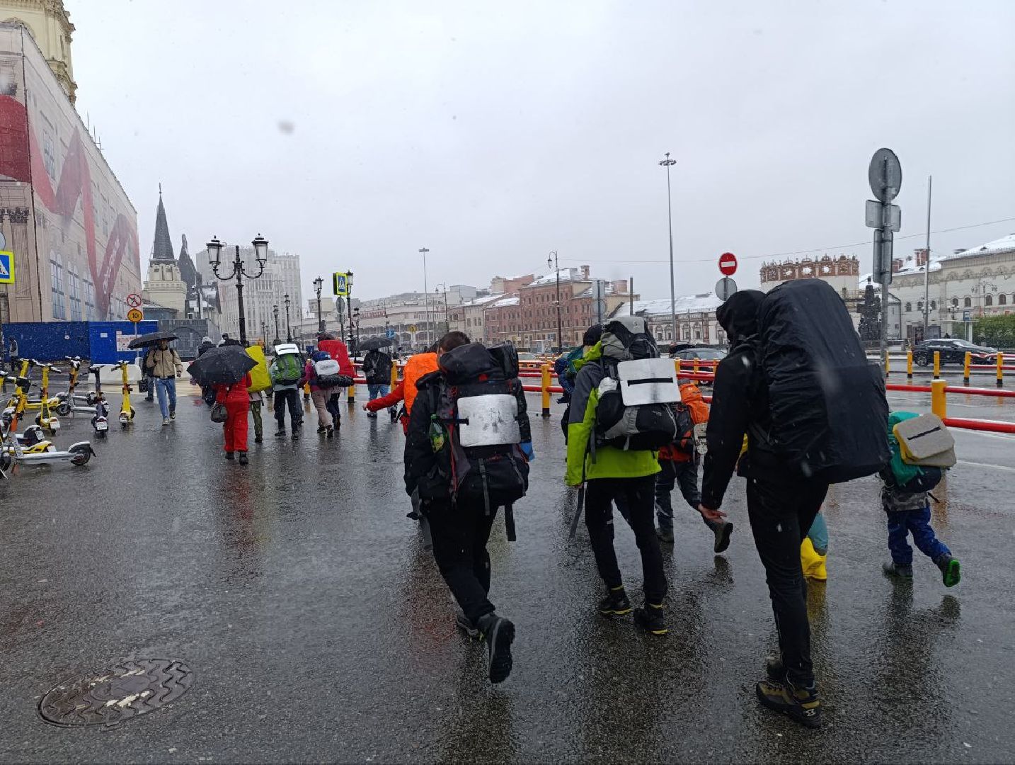 Подольск, Туристы, 80 лет победе, поход,