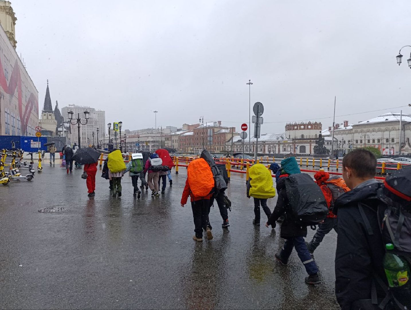 Подольск, Туристы, 80 лет победе, поход,