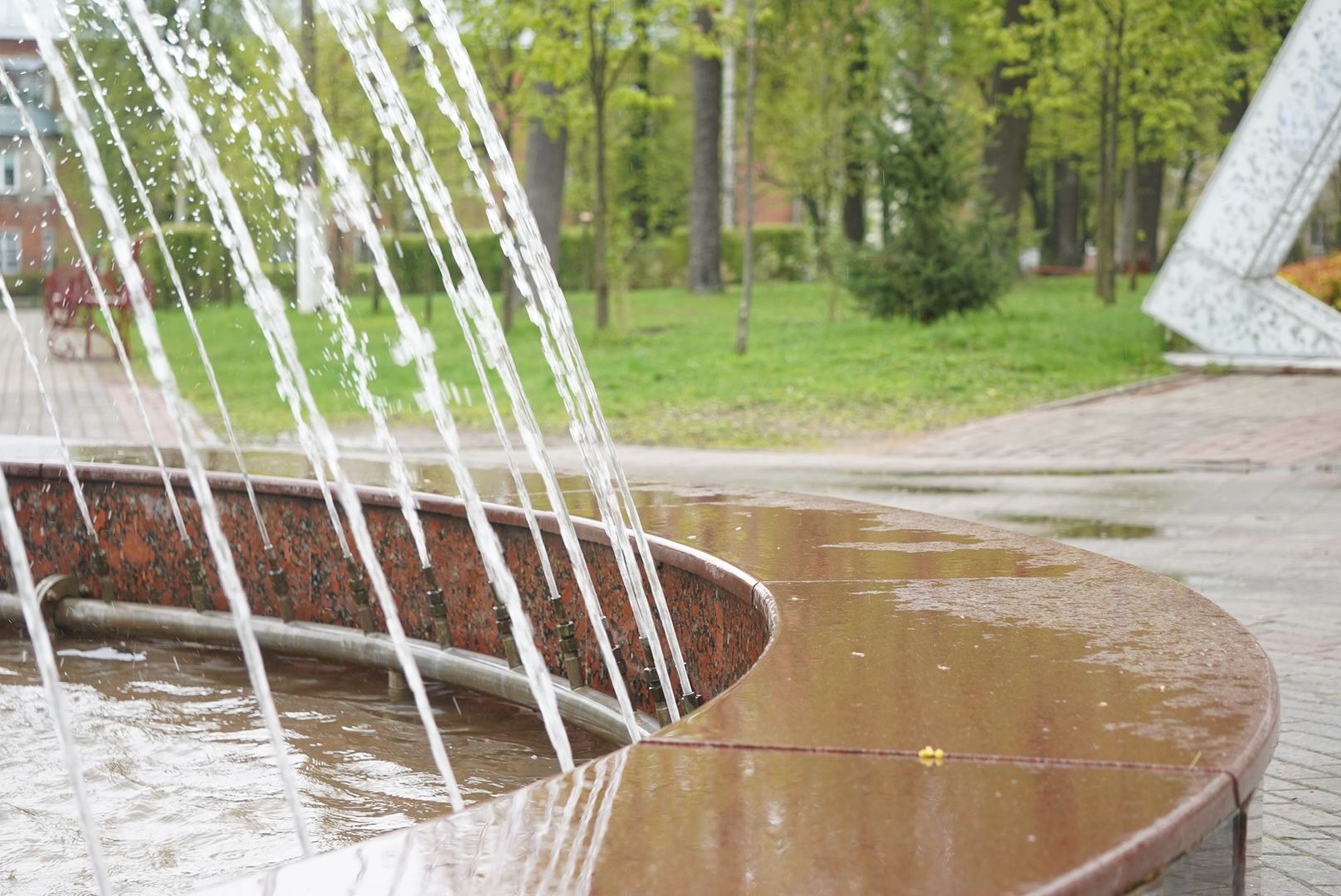 павловский  посад, фонтан , благоустройство,