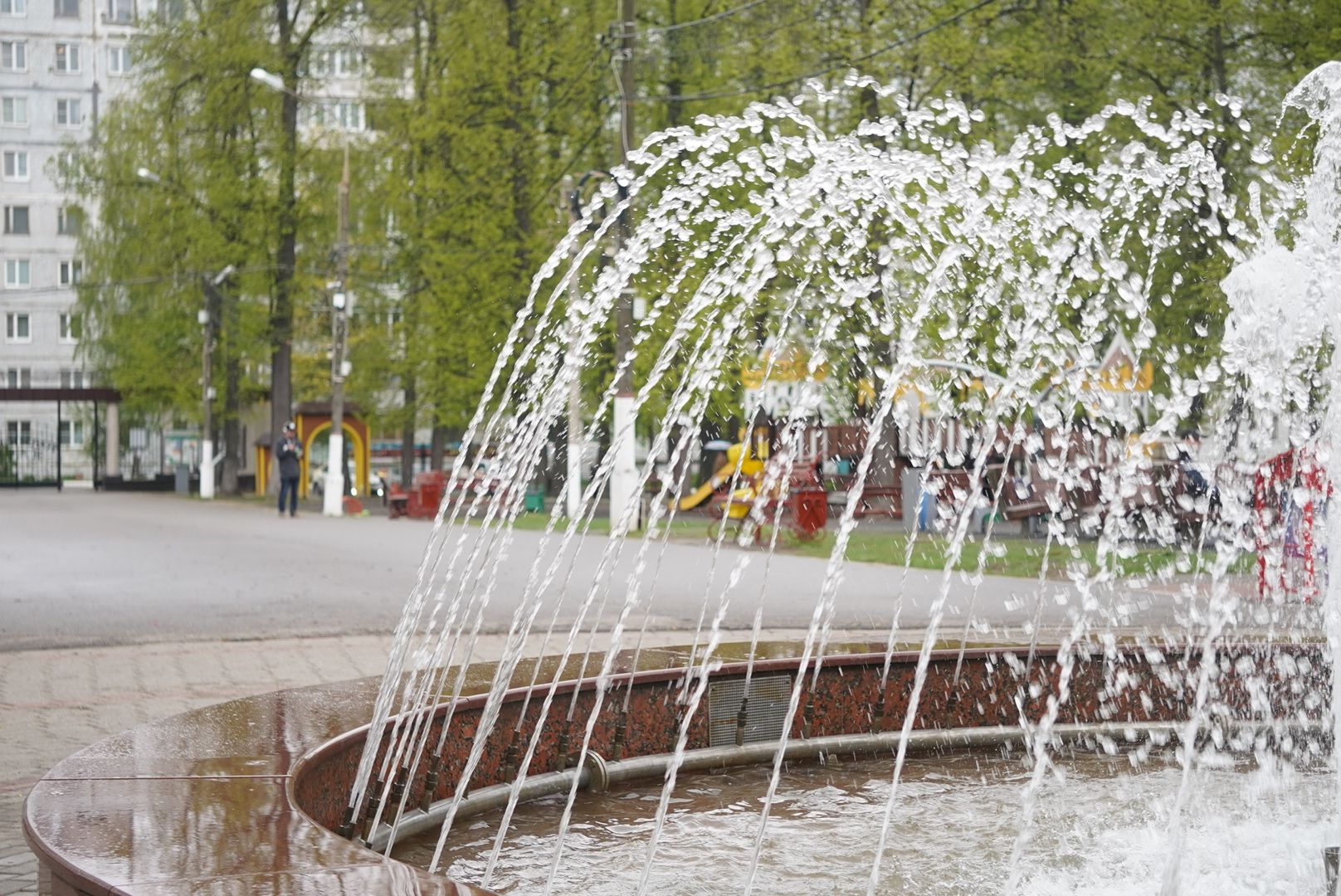 павловский  посад, фонтан , благоустройство,