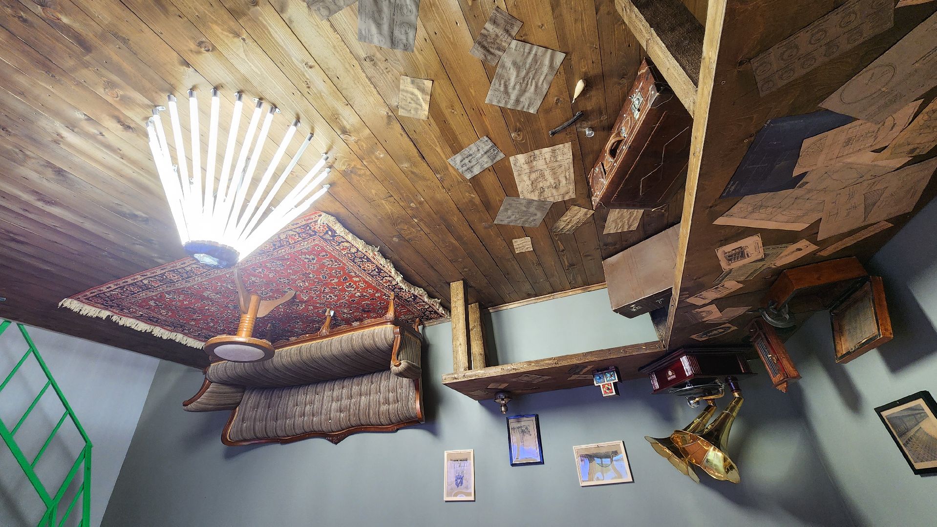 перевернутый дом, Аттракцион , Лобня, Шухов, Архитектура,