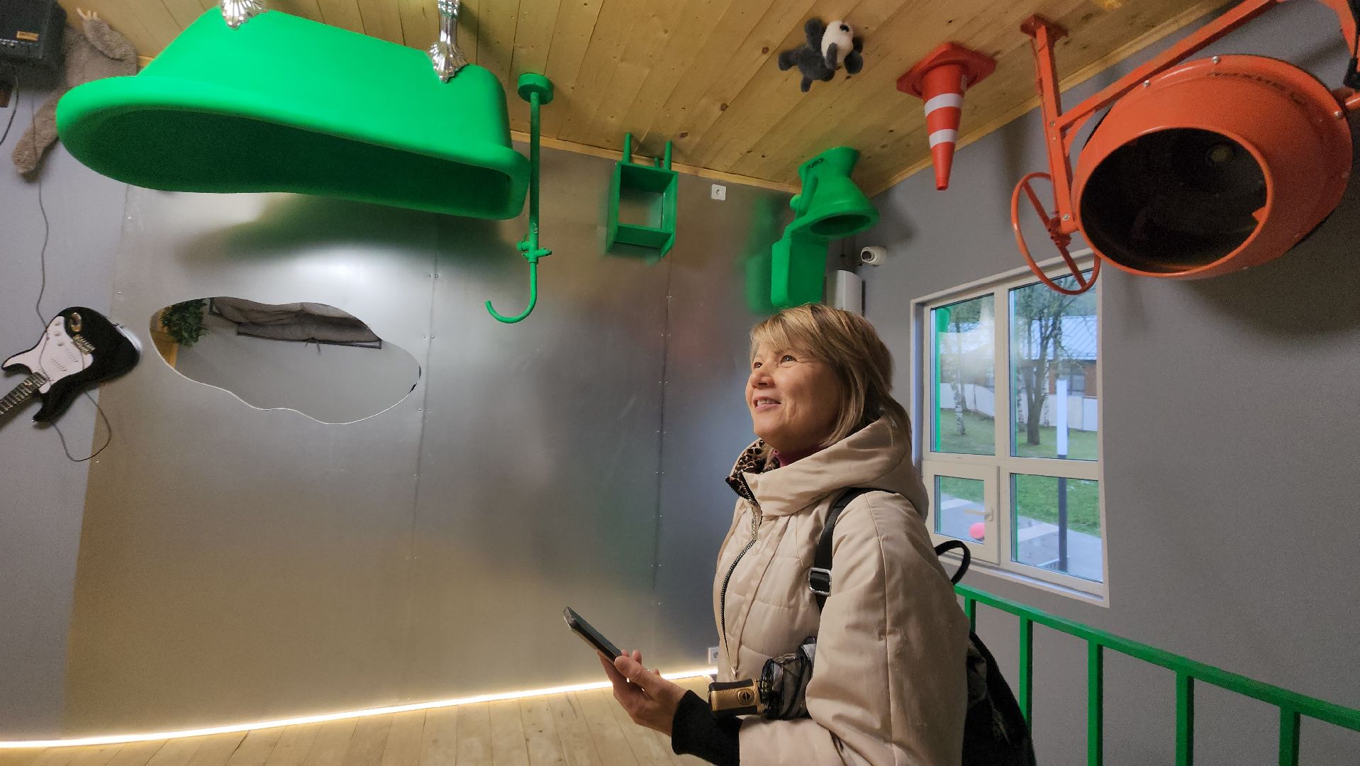 перевернутый дом, Аттракцион , Лобня, Шухов, Архитектура,