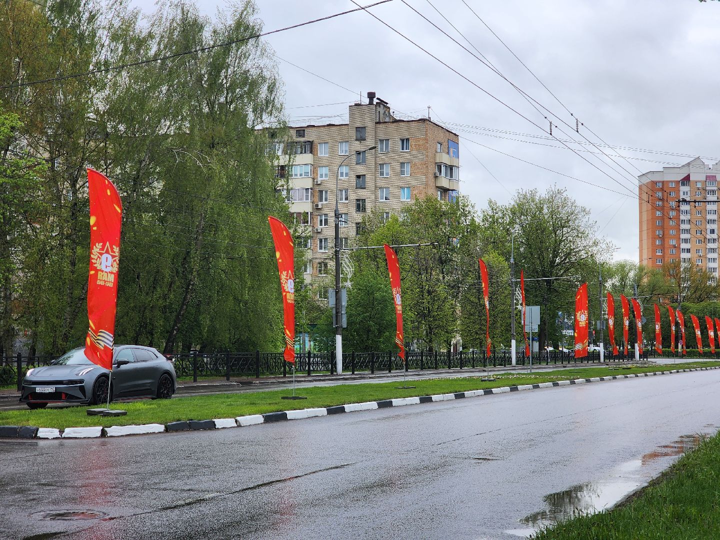 подольск, украшение города, день победы,