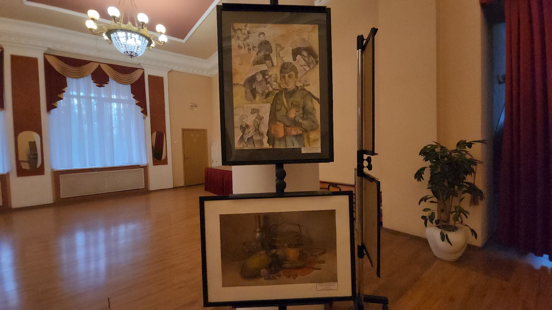 пушкино,  экспозиция, великая отечественная война, 80-летие великой победы, картины, художественная выставка, художественная школа, патриотизм, история,