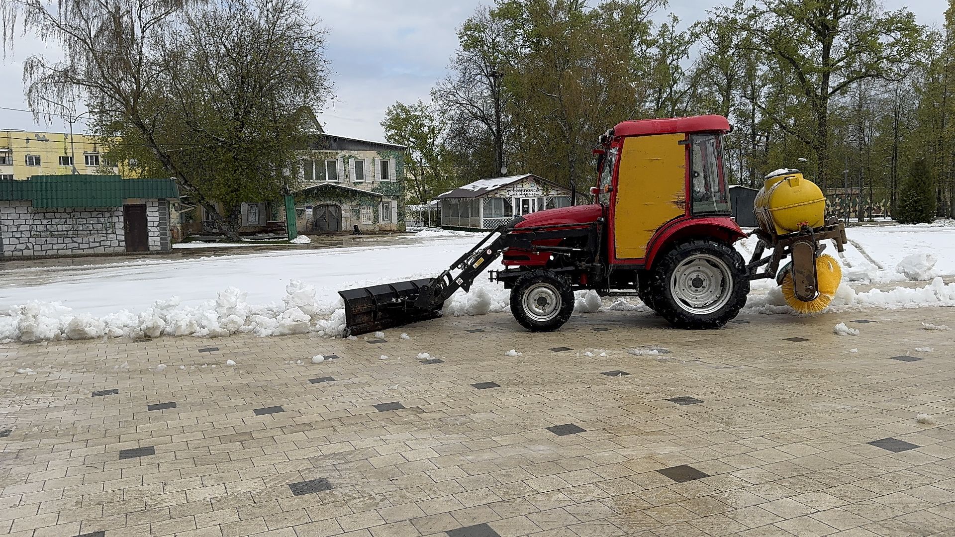 солнечногорск, снегопад, циклон, уборка снега, коммунальная служба,