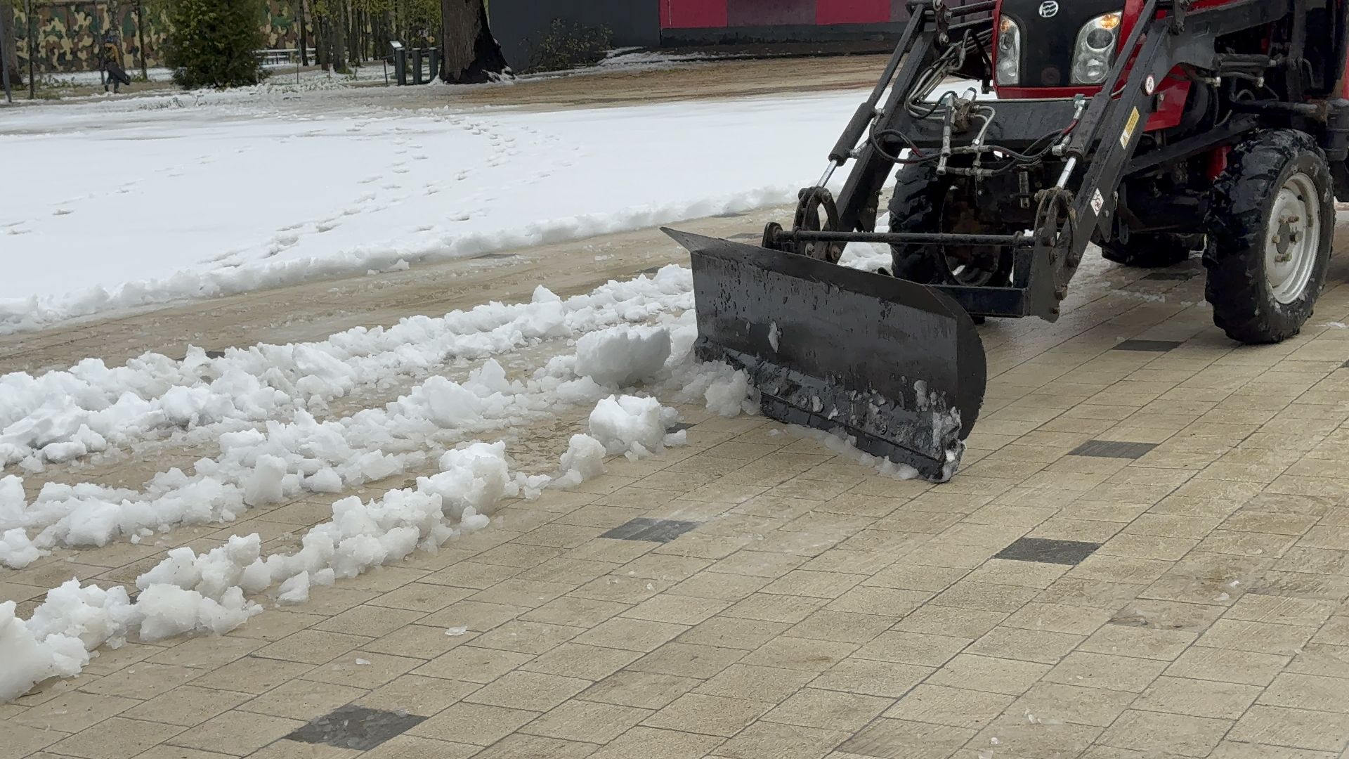 солнечногорск, снегопад, циклон, уборка снега, коммунальная служба,