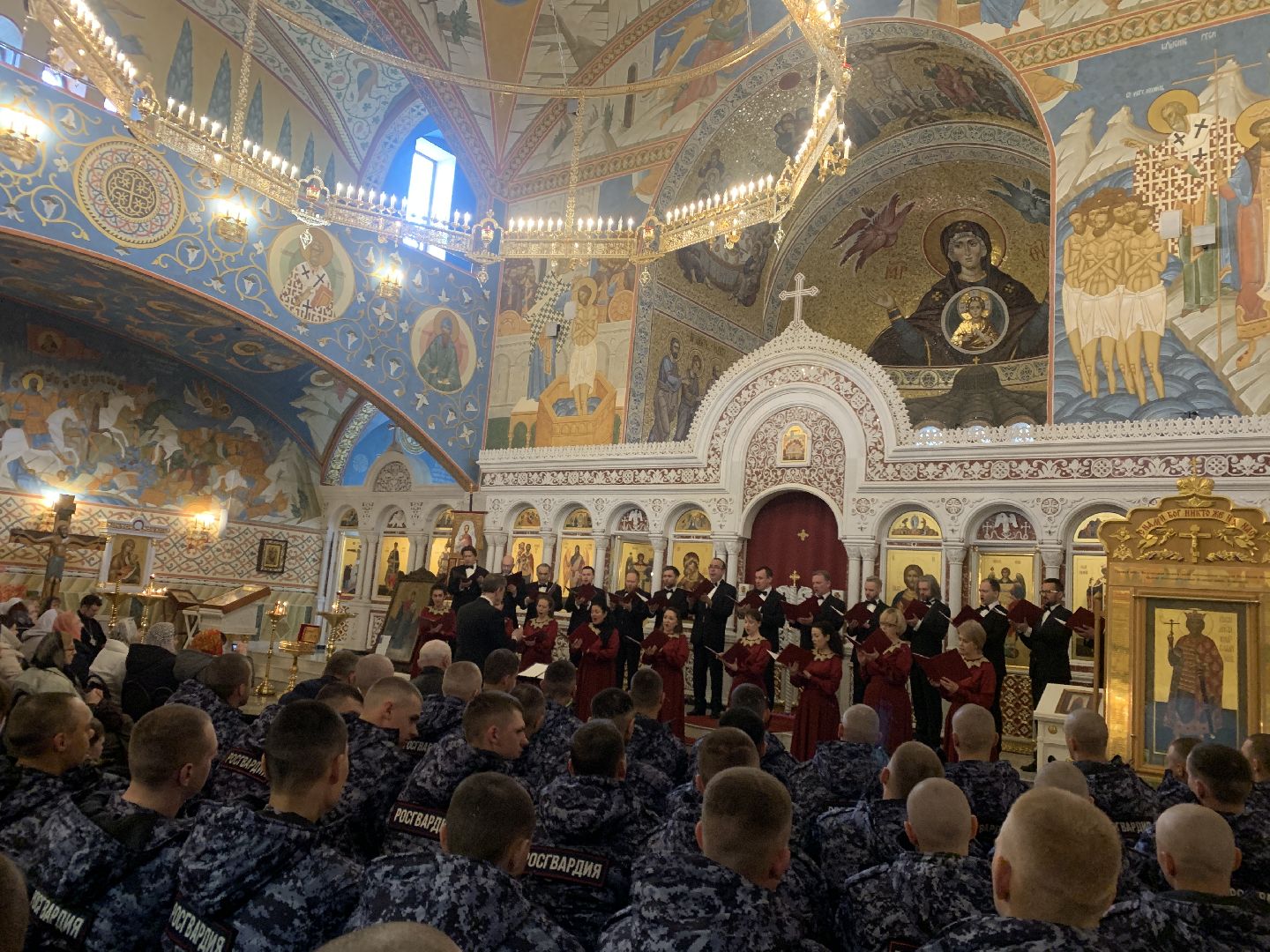 Балашиха, пасхальный фестиваль, патриарший хор храма Христа Спасителя, православие, Главный храм Росгвардии