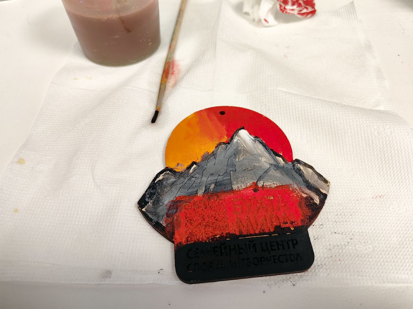 мастер-класс, акриловые краски, брелок,  роспись, парк,