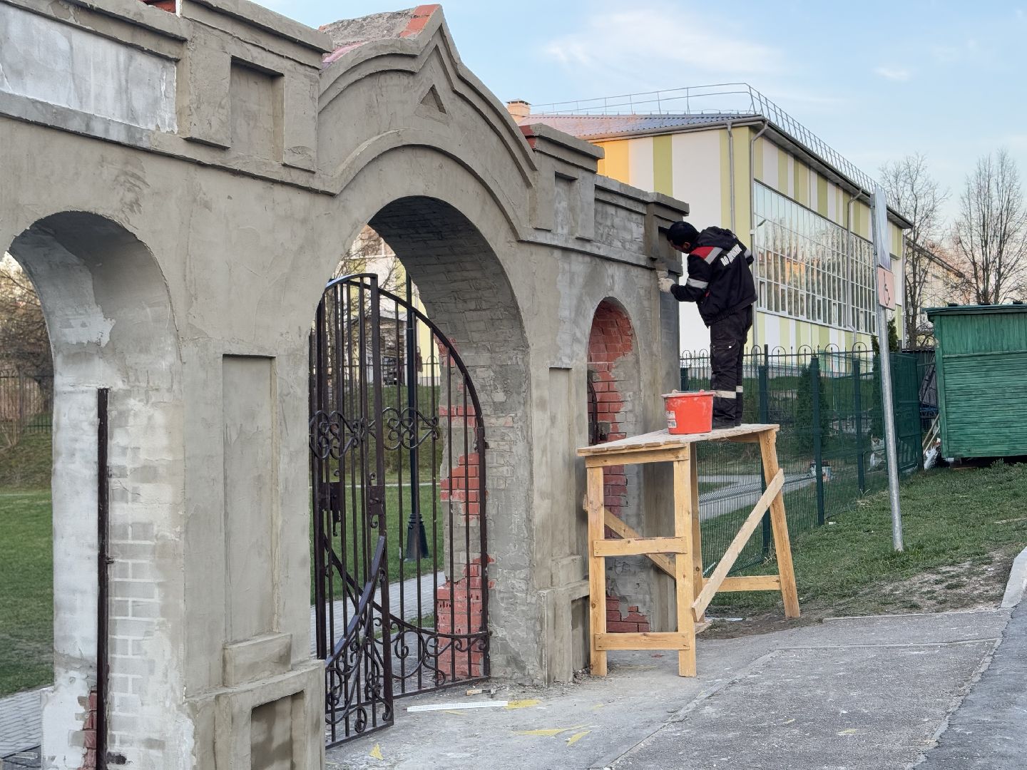 шаховская , реставрация, строители,