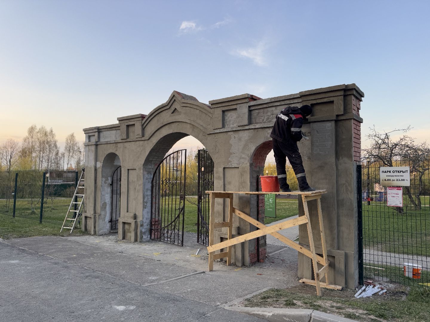 шаховская , реставрация, строители,