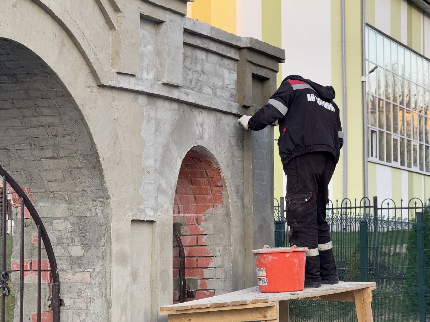 шаховская , реставрация, строители,