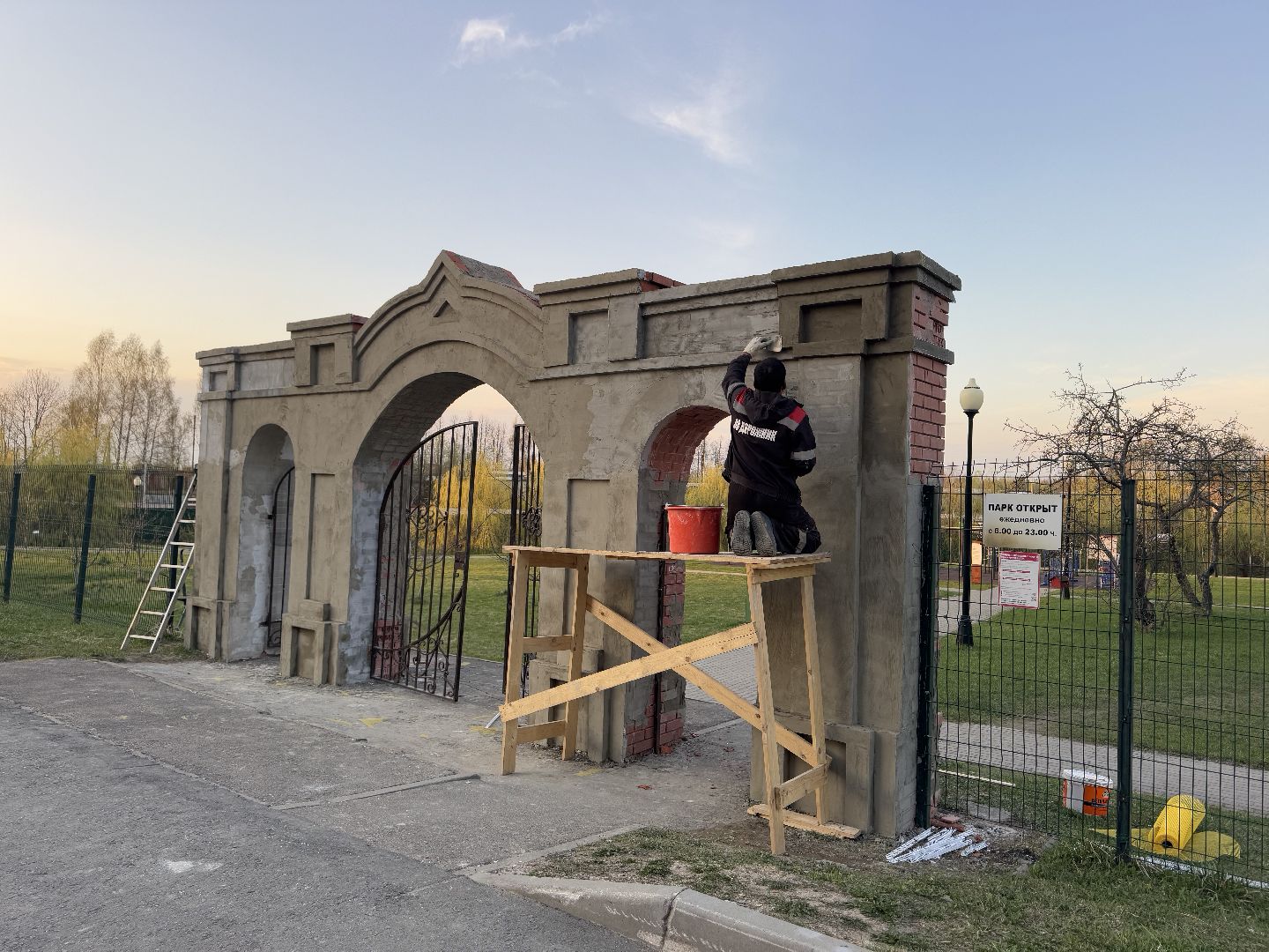 шаховская , реставрация, строители,