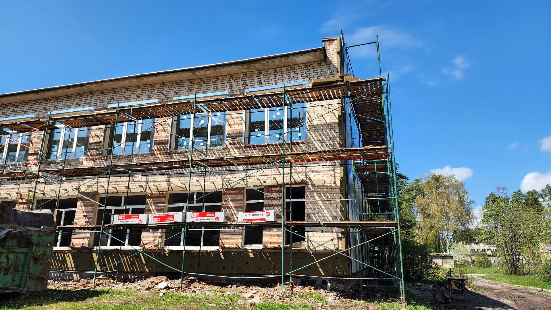 луховицы, капитальный ремонт школы в Белоомуте,