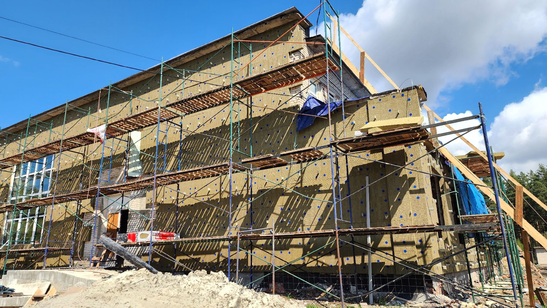 луховицы, капитальный ремонт школы в Белоомуте,