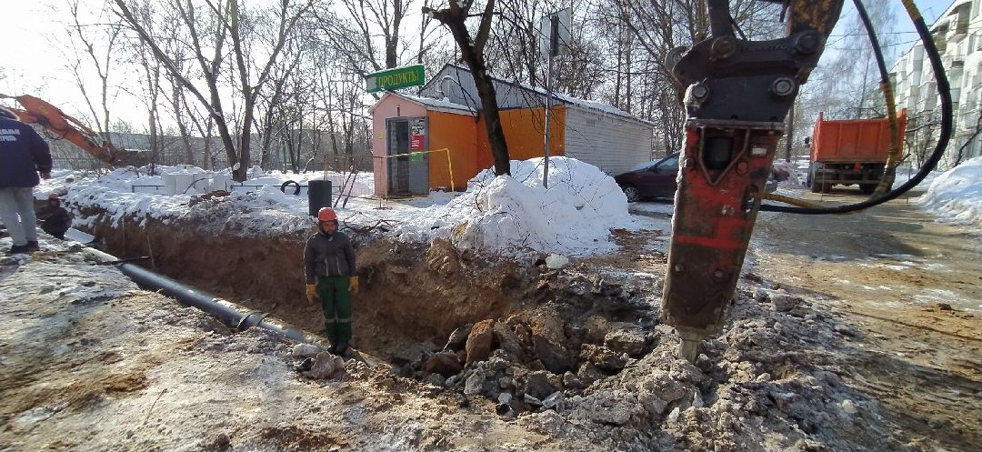 Строительство, теплотрасса, Щёлково, Бахчиванджи, котельная