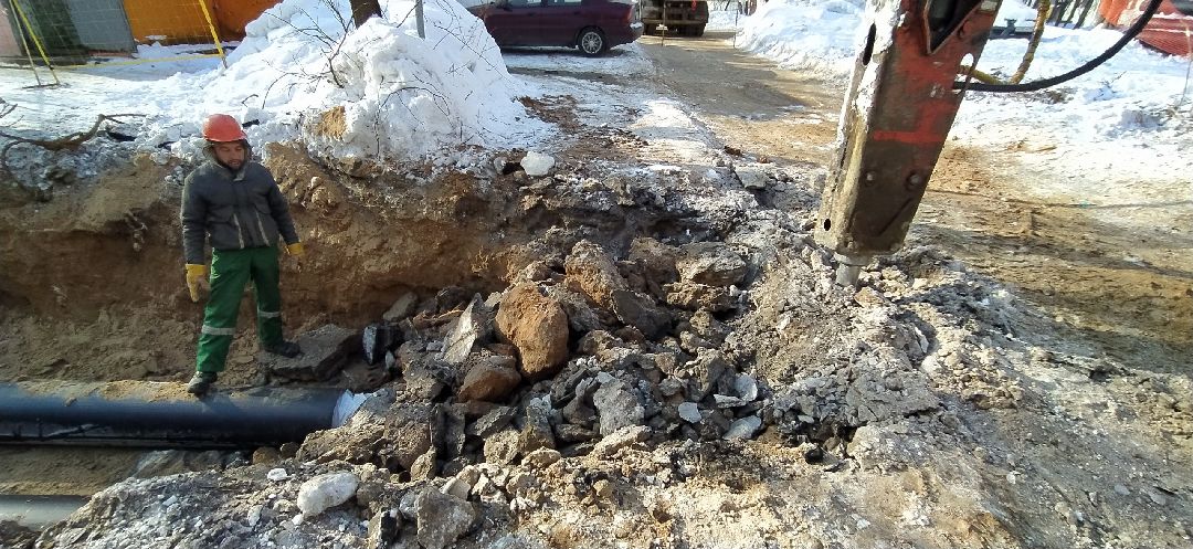 Строительство, теплотрасса, Щёлково, Бахчиванджи, котельная