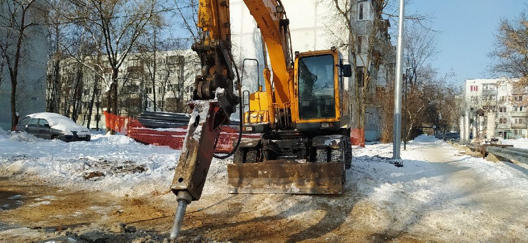 Строительство, теплотрасса, Щёлково, Бахчиванджи, котельная