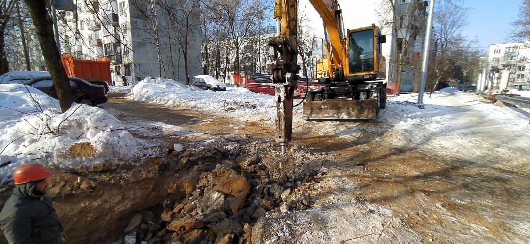 Строительство, теплотрасса, Щёлково, Бахчиванджи, котельная