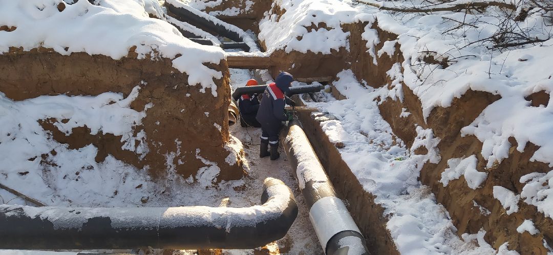 Строительство, теплотрасса, Щёлково, Бахчиванджи, котельная