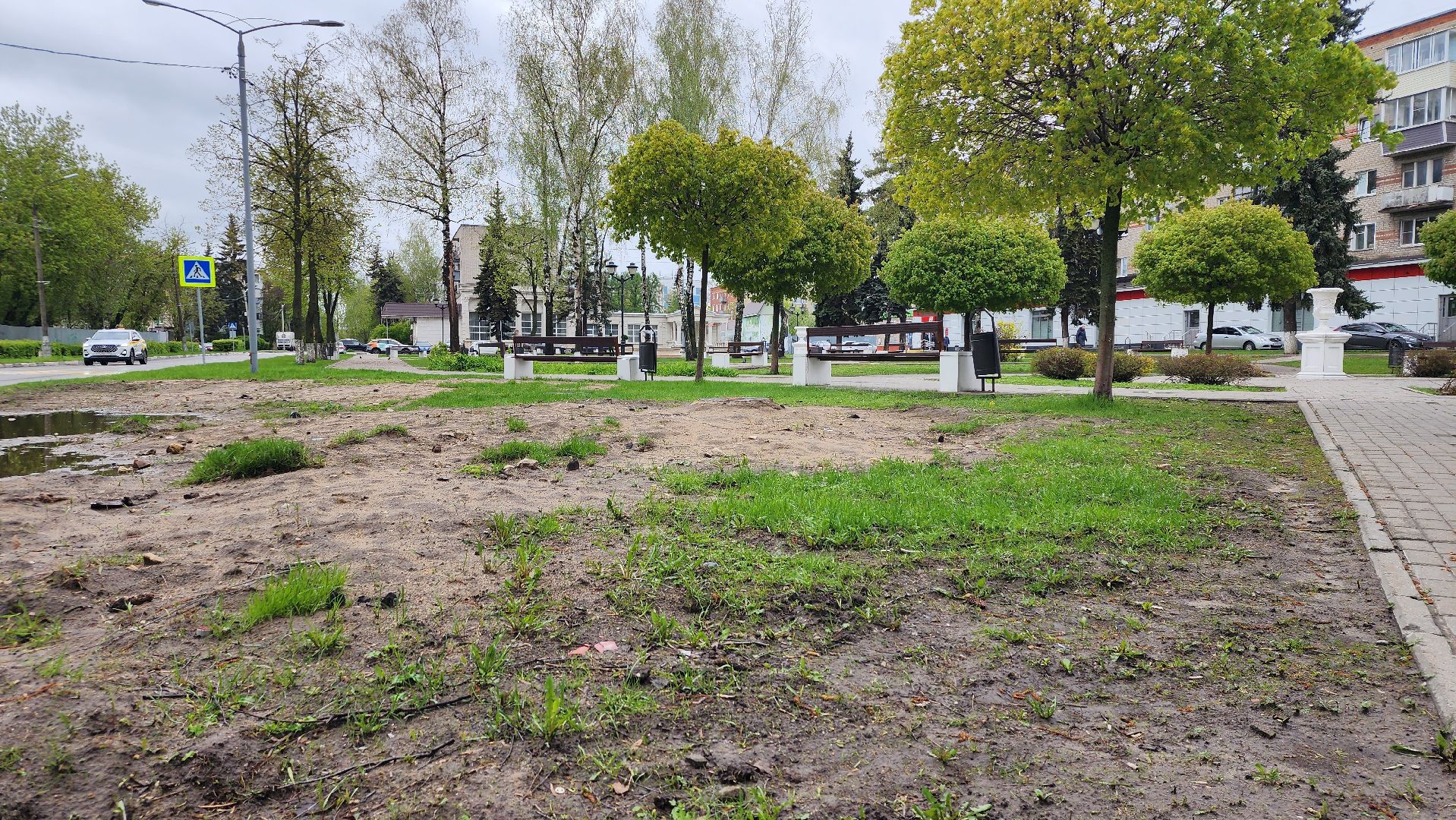 благоустройство, благоустройство территории, сквер, Старая Купавна, Богтродский городской округ,