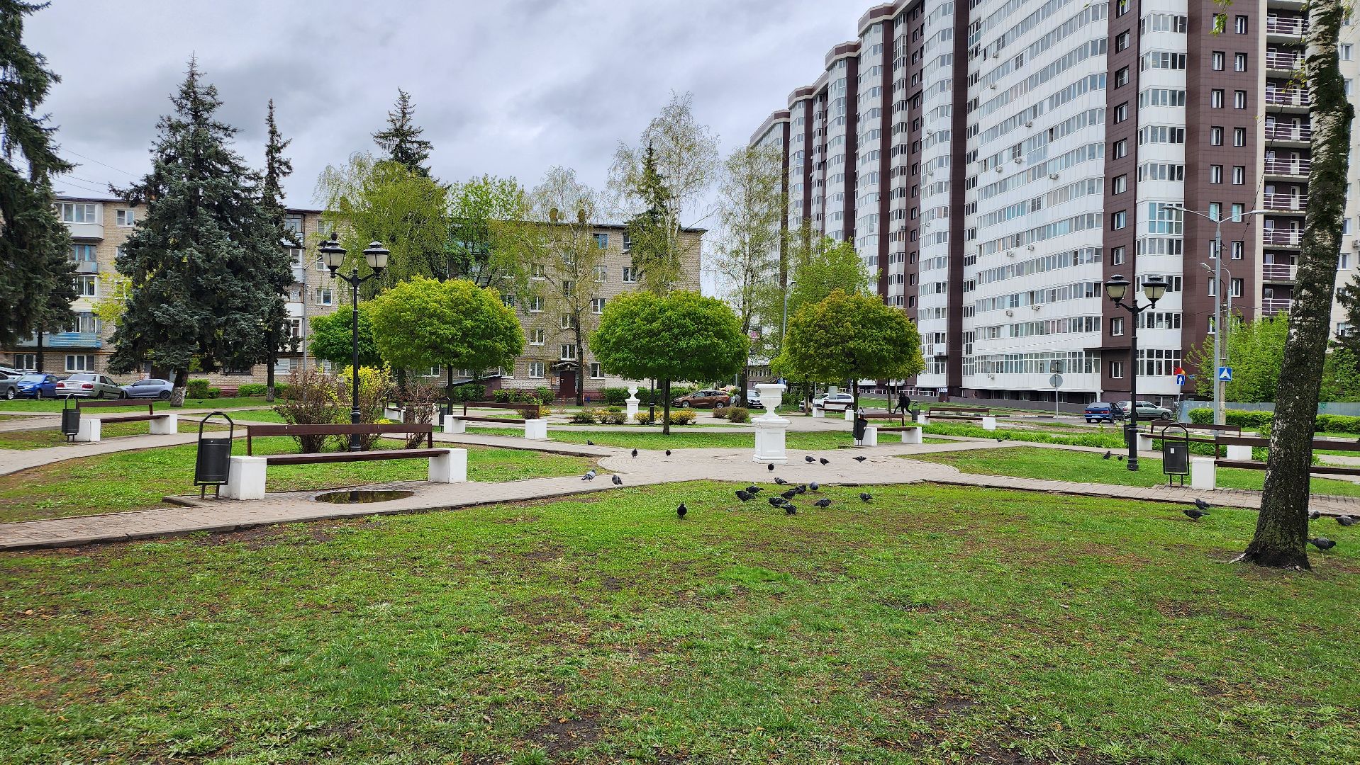 благоустройство, благоустройство территории, сквер, Старая Купавна, Богтродский городской округ,