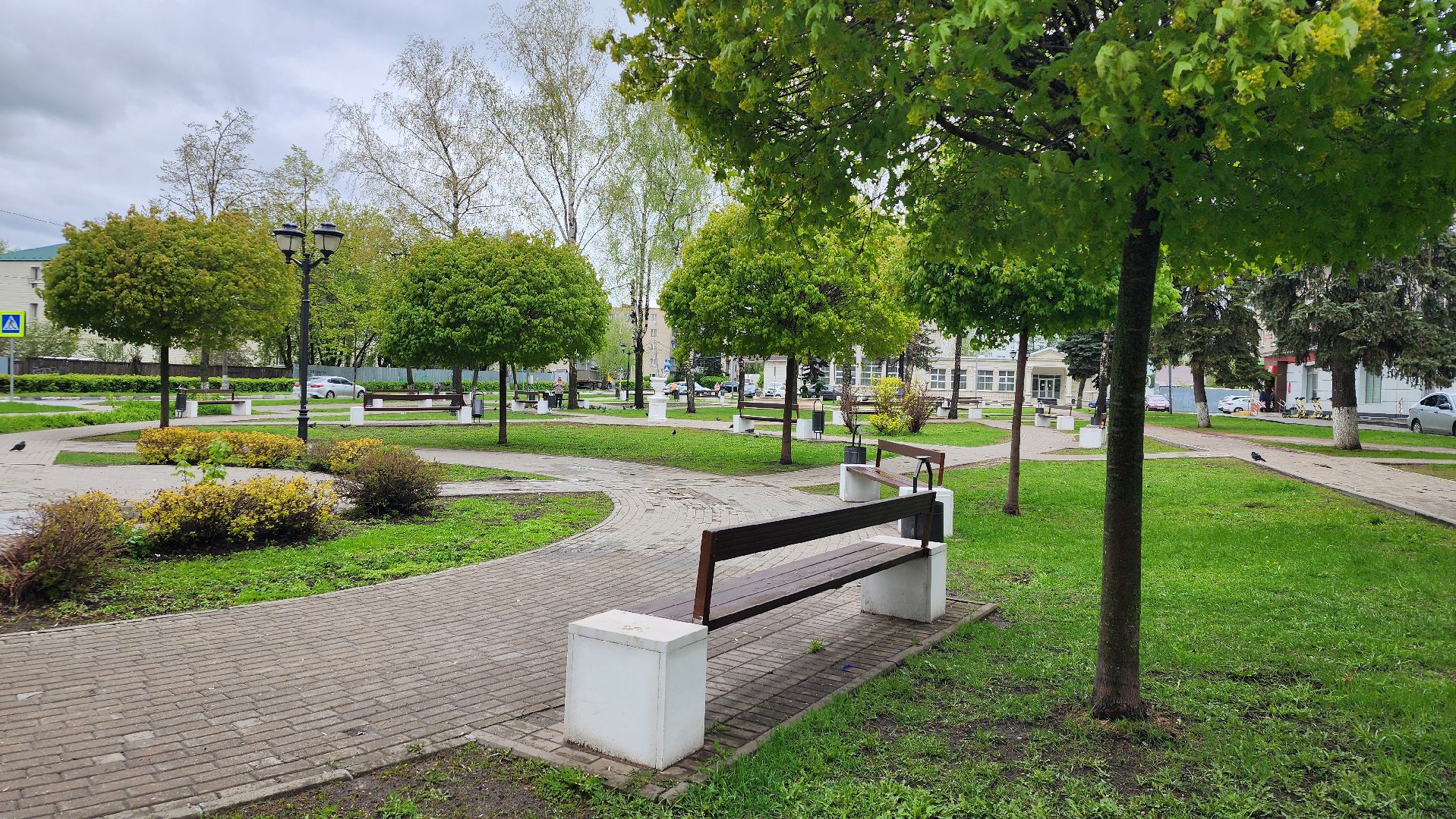 благоустройство, благоустройство территории, сквер, Старая Купавна, Богтродский городской округ,