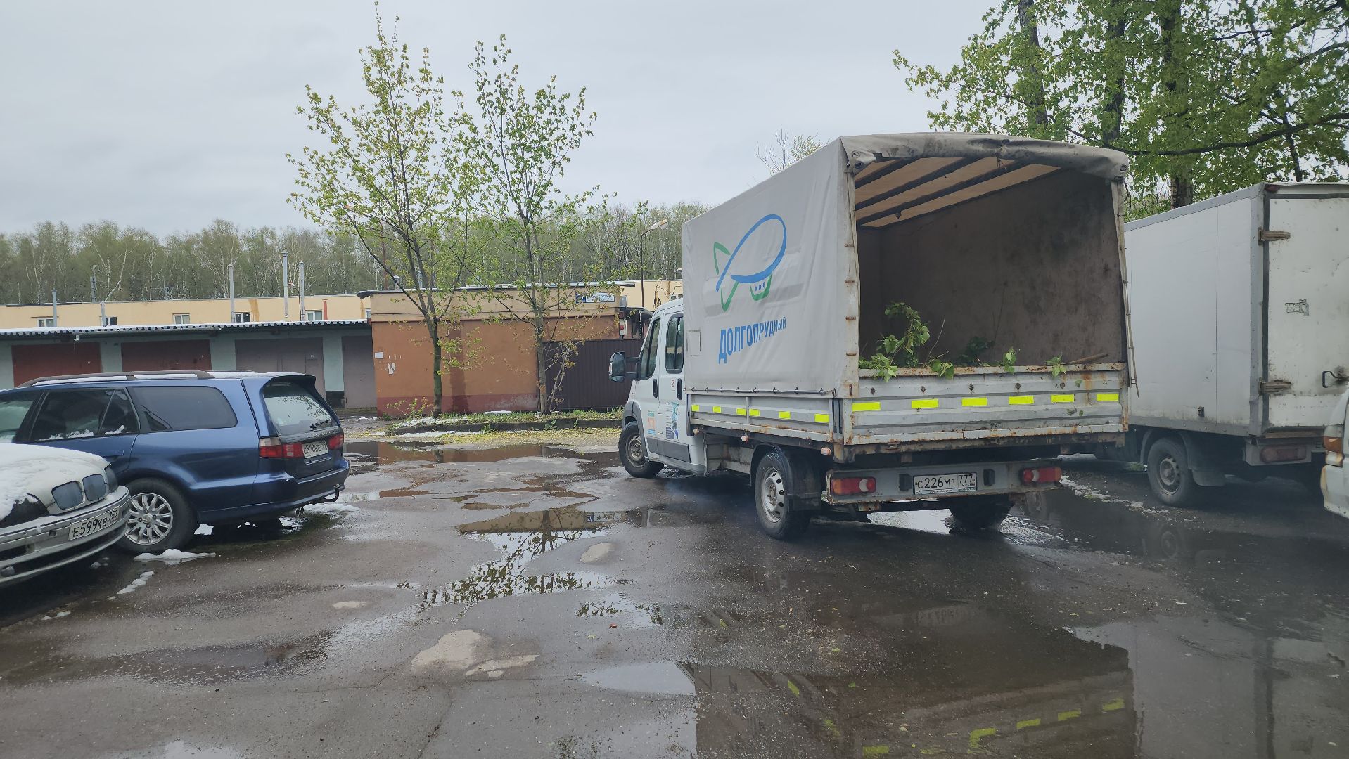 долгопрудный, снегопад, деревья, мбу благоустройство, первомайская,