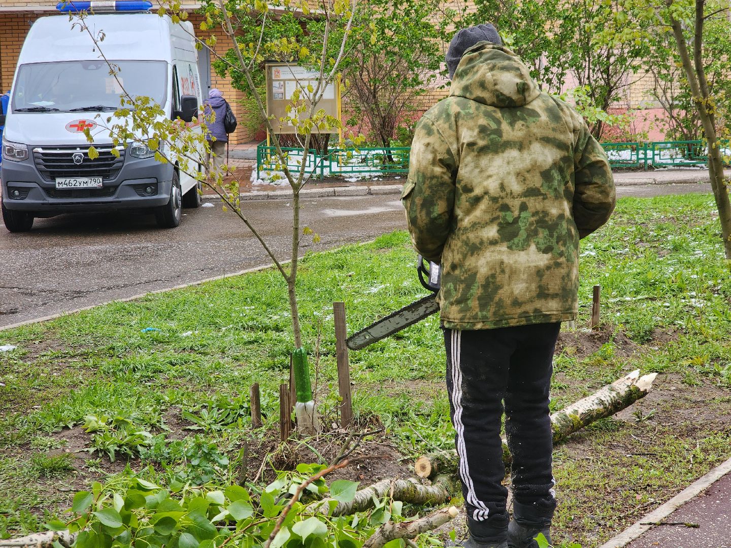долгопрудный, снегопад, деревья, мбу благоустройство, первомайская,