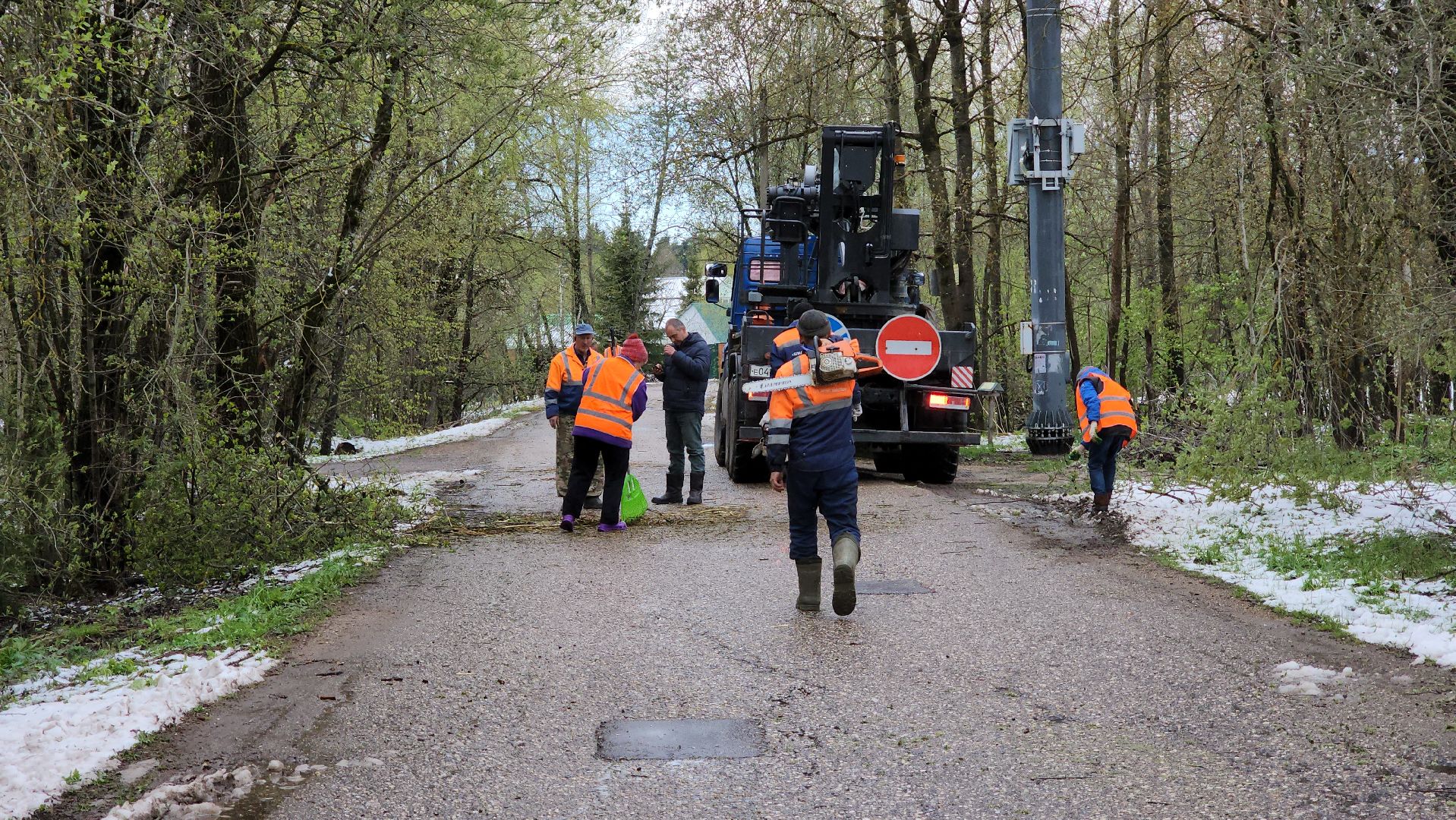 Руза, коммунальная служба, Благоустройство , Устранение последствий снегопада ,