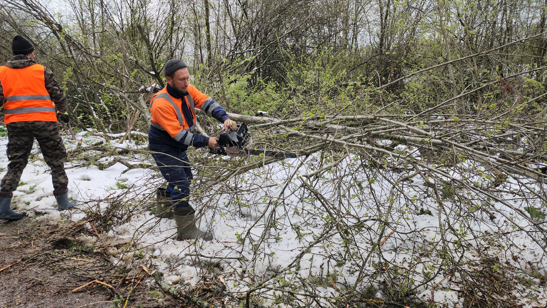 Руза, коммунальная служба, Благоустройство , Устранение последствий снегопада ,