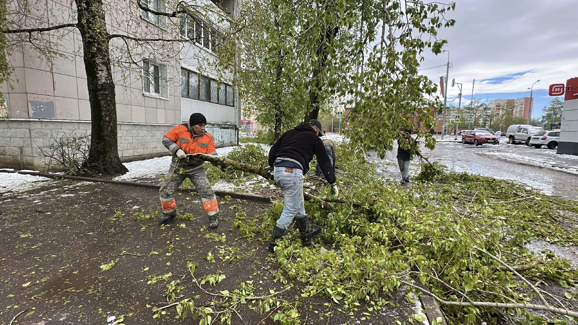 клин, общество, жкх, чп, устранение последствий снегопада,
