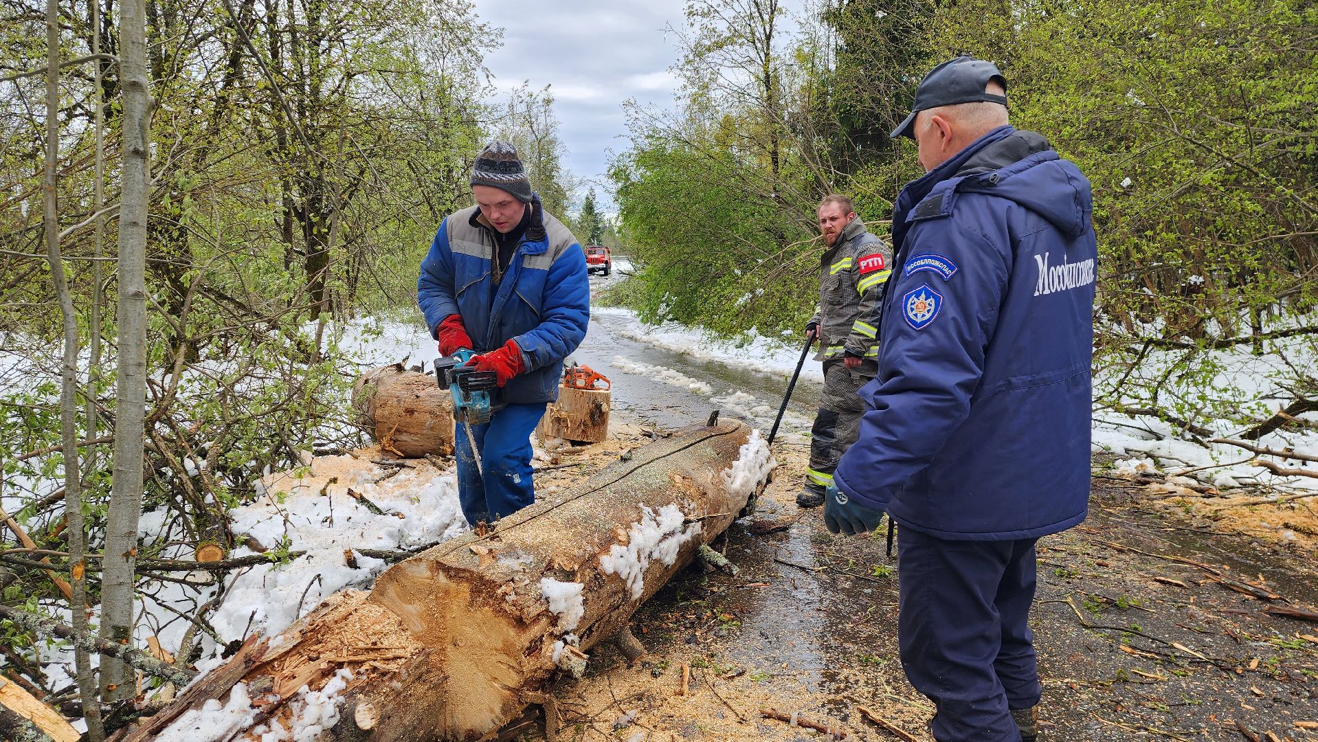истра, мособлпожспас, ликвидация последствий непогоды,