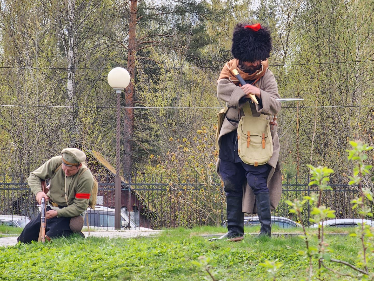 пушкинский городской округ, храм преподобного серги радонежского в пушкинском, военно-историческая реконструкция в зеленоградском, священник леонид цапок,