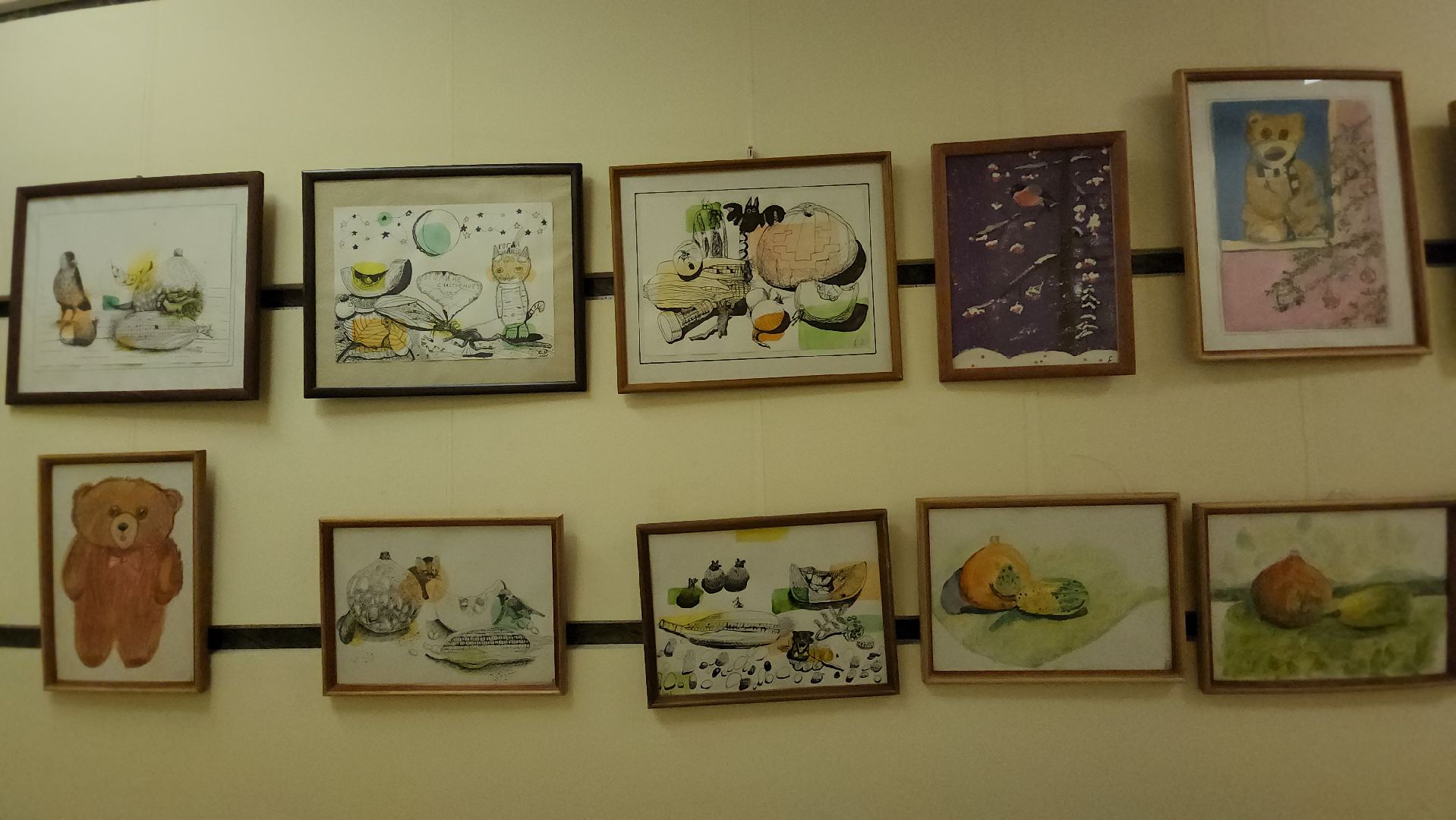 пушкино, центральная библиотека, студия, детское творчество,художественная выставка, дети, юные художники,