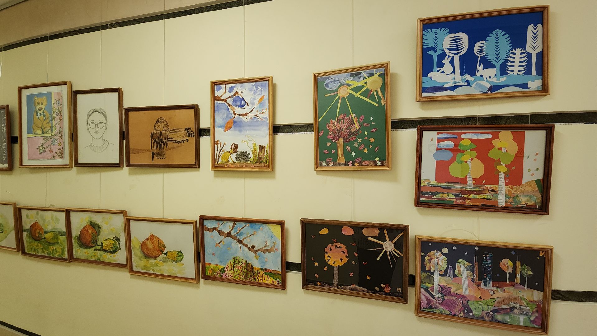 пушкино, центральная библиотека, студия, детское творчество,художественная выставка, дети, юные художники,