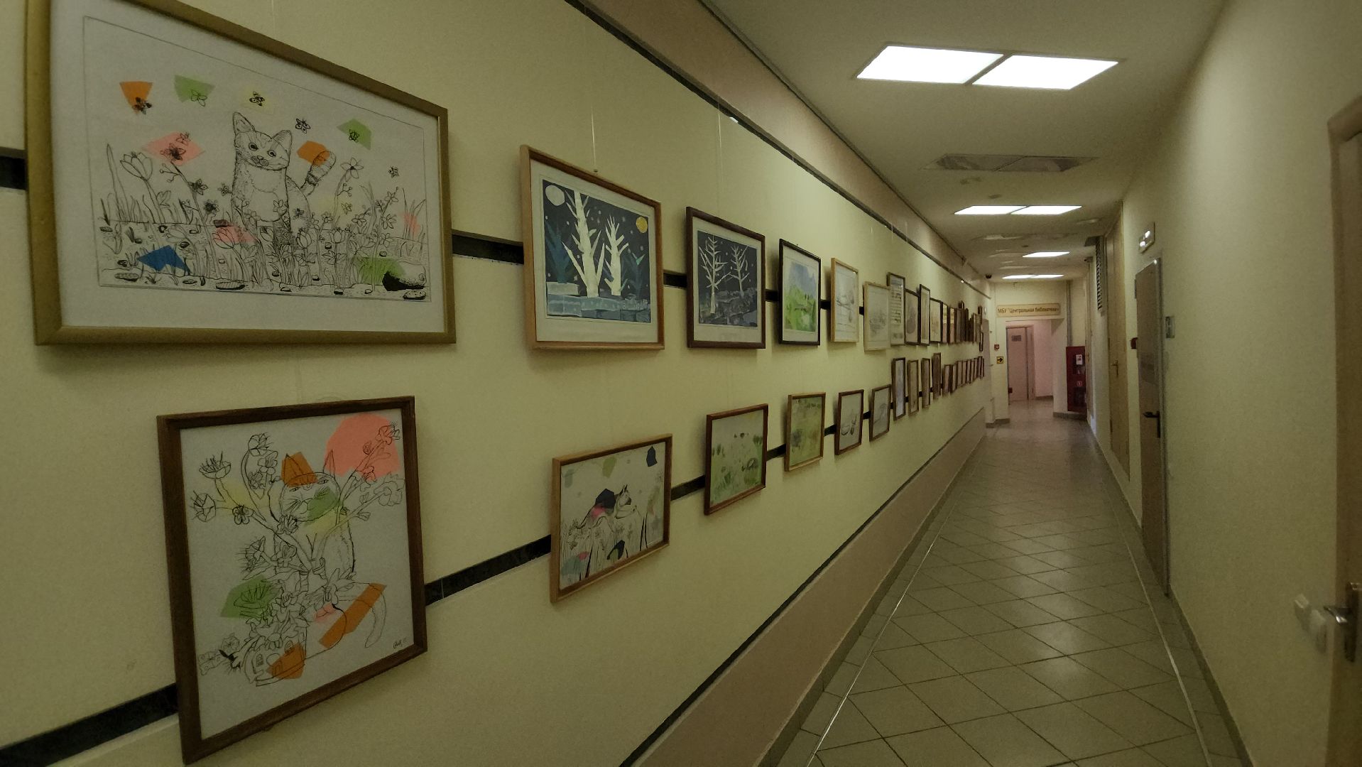 пушкино, центральная библиотека, студия, детское творчество,художественная выставка, дети, юные художники,