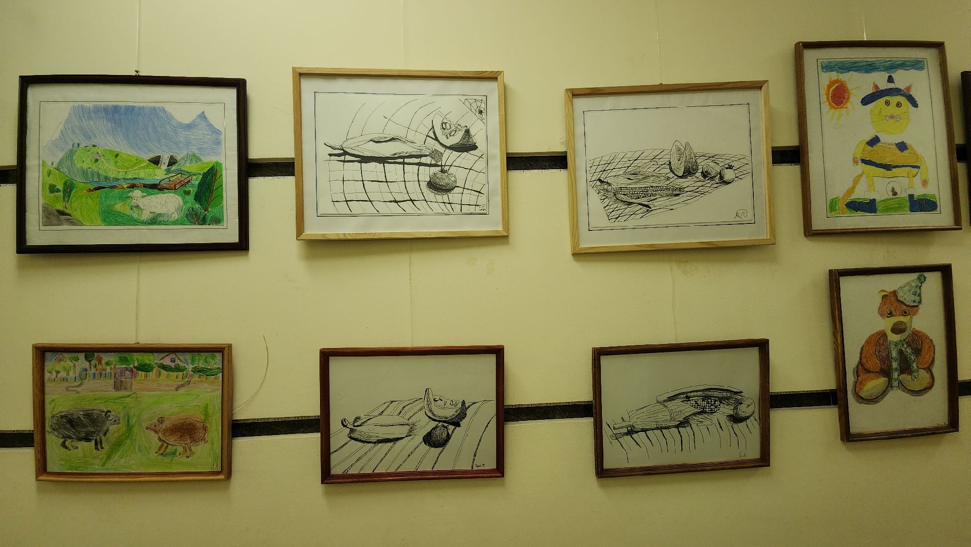 пушкино, центральная библиотека, студия, детское творчество,художественная выставка, дети, юные художники,