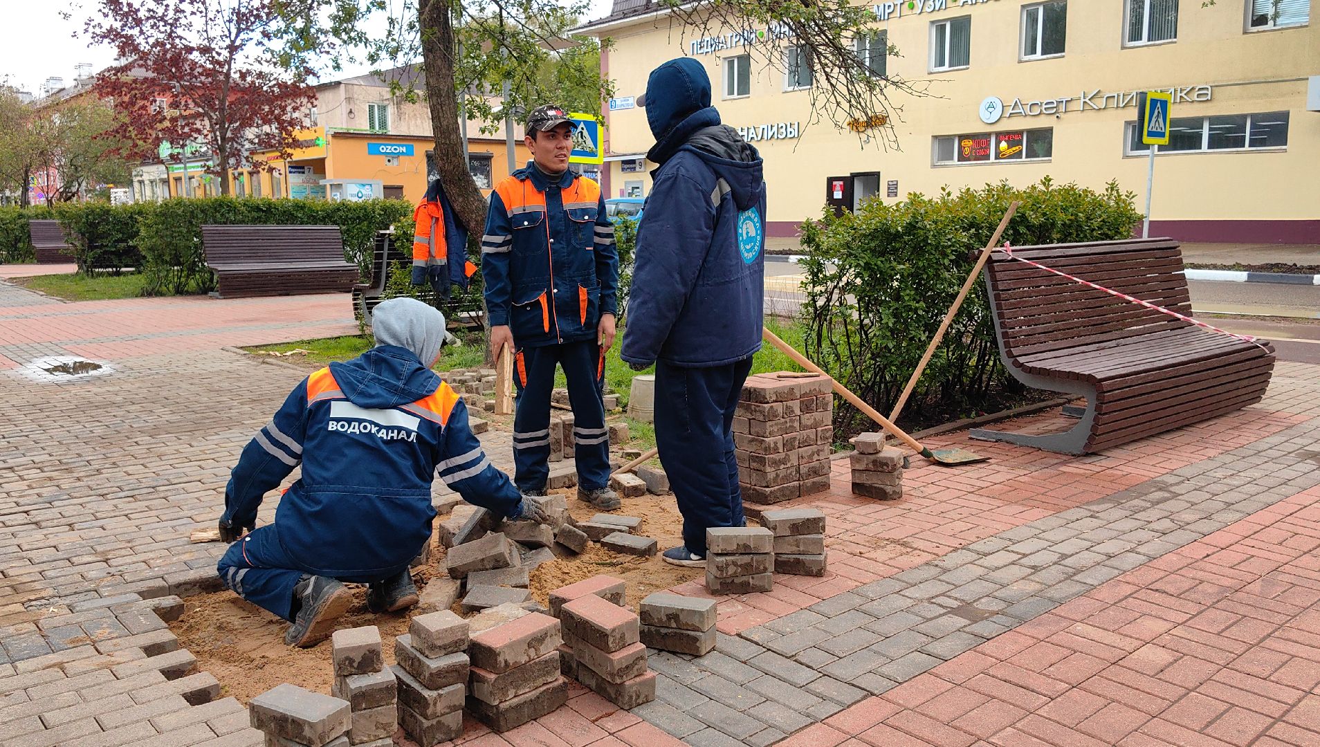 дорога, брусчатка, ремонт, водоканал,