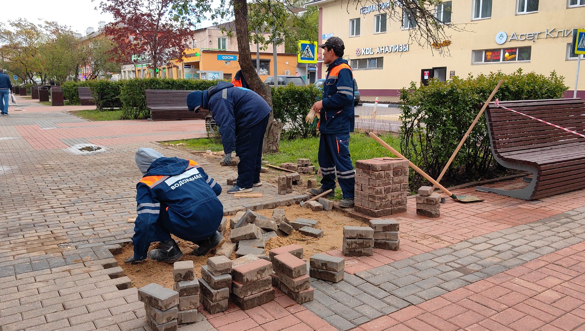 дорога, брусчатка, ремонт, водоканал,