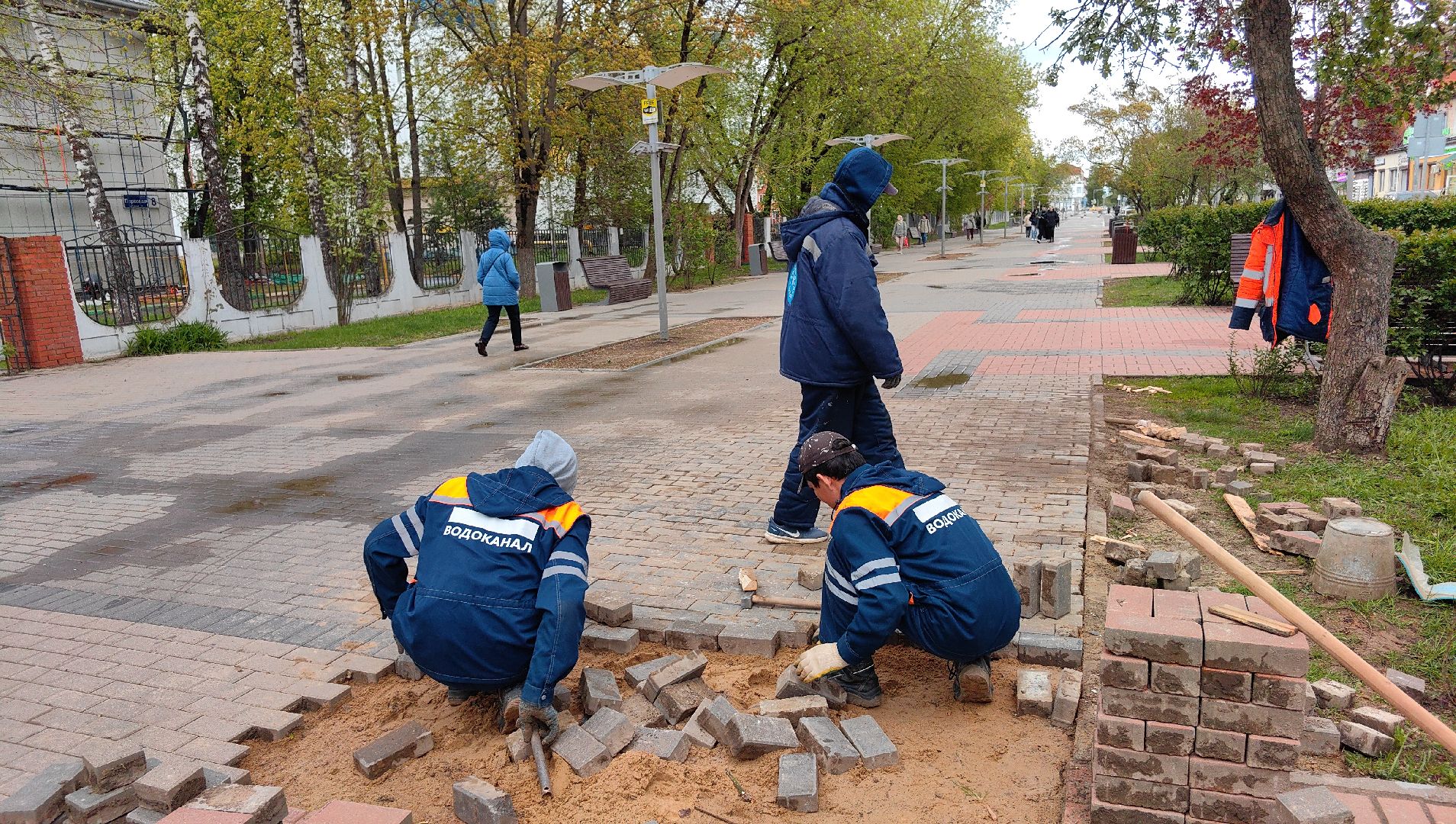 дорога, брусчатка, ремонт, водоканал,