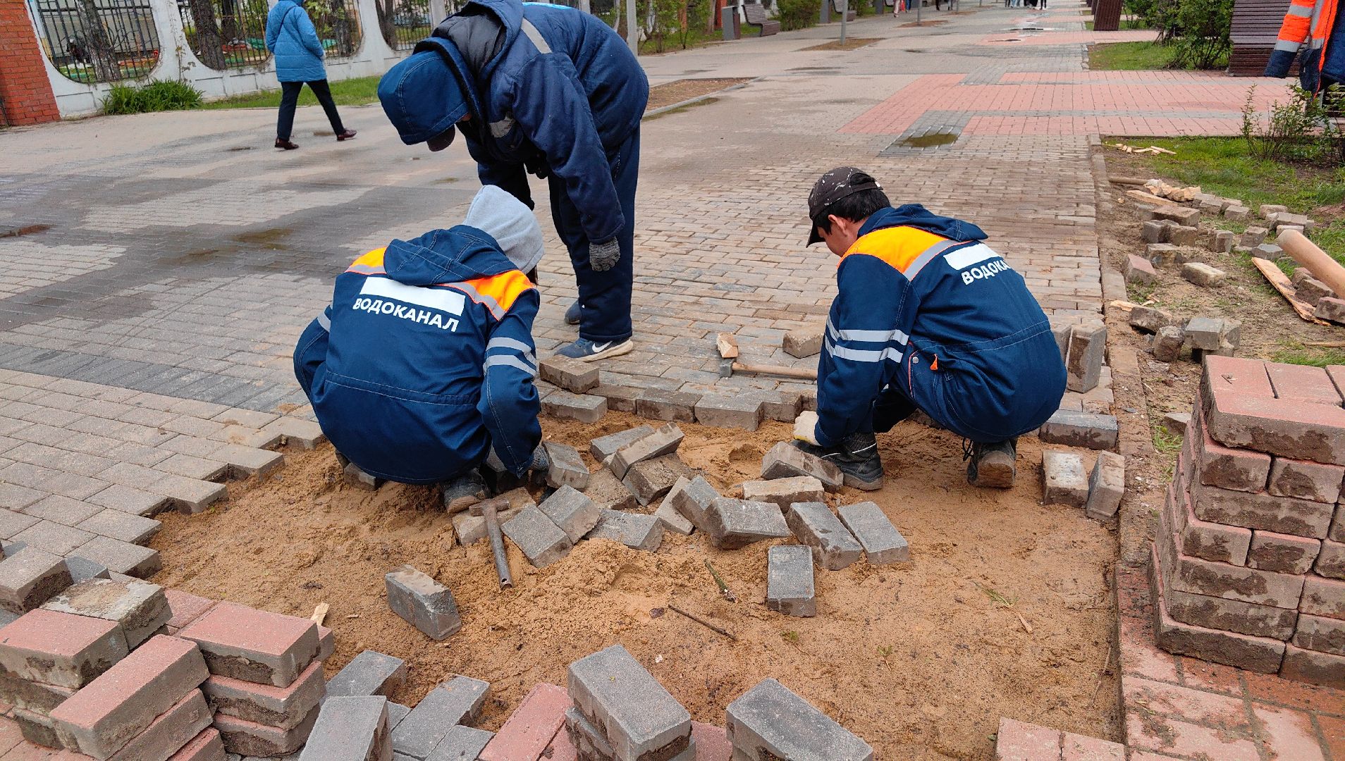 дорога, брусчатка, ремонт, водоканал,