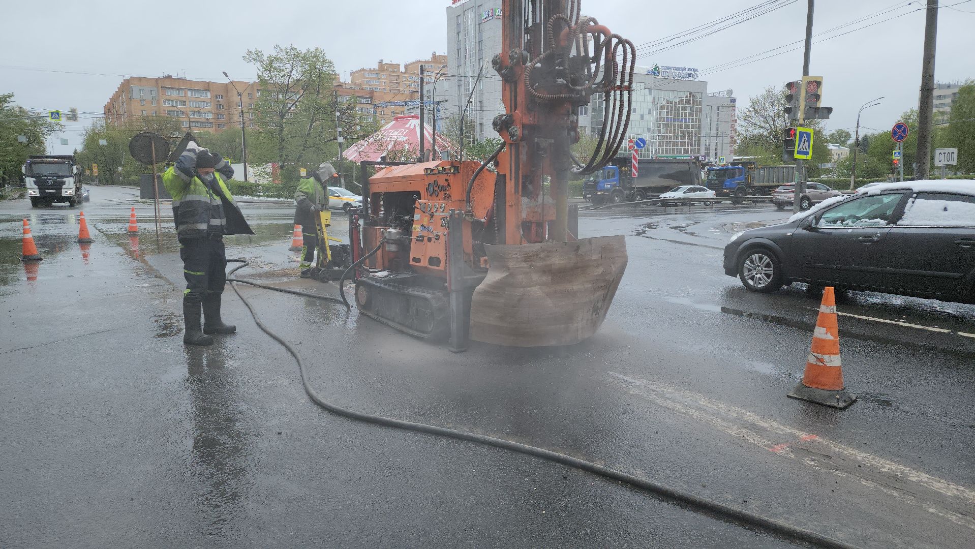 Троссовое ограждение, безопасность движения, щёлково,