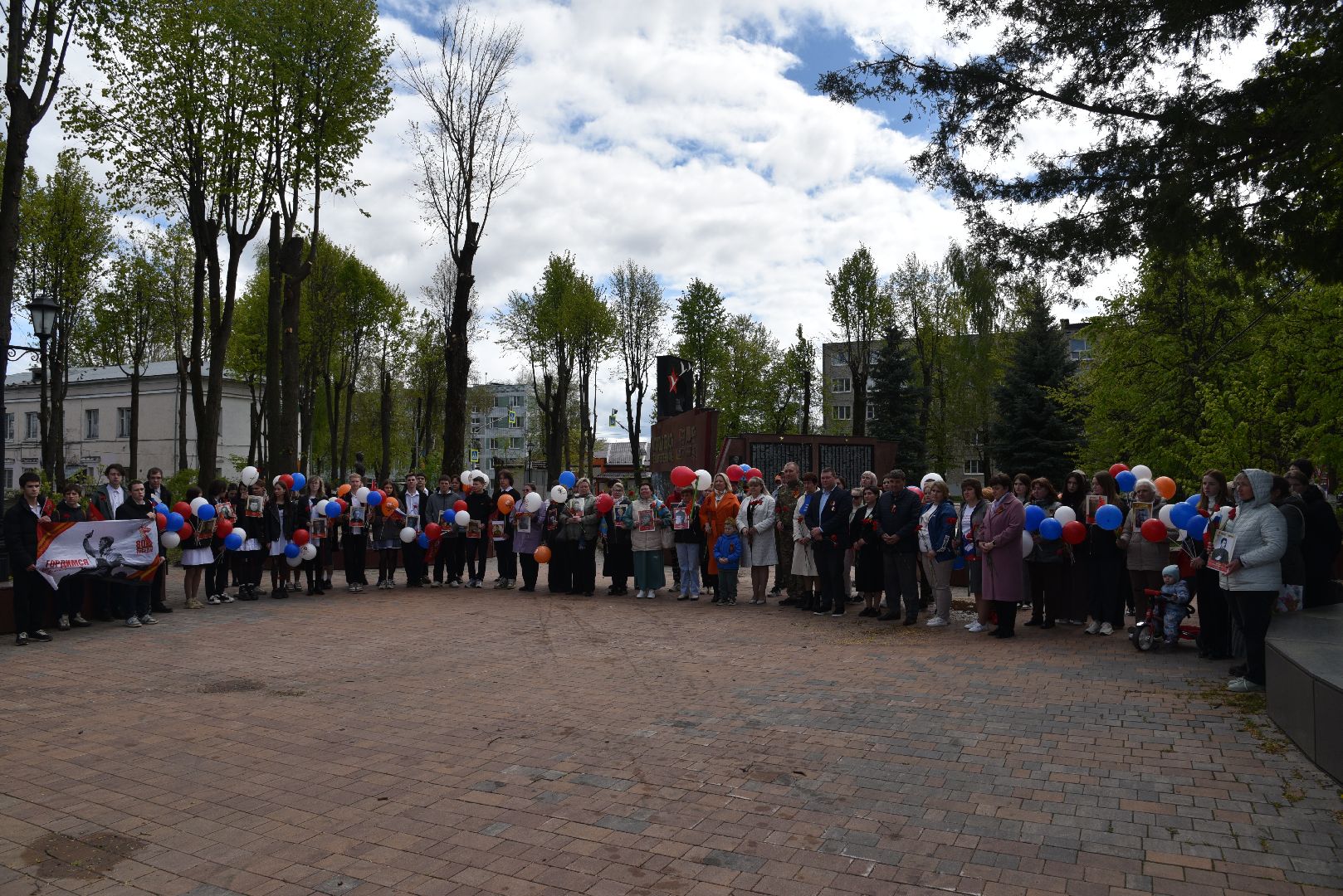 лотошино, день победы, вахта памяти, лотошинская школа 1,