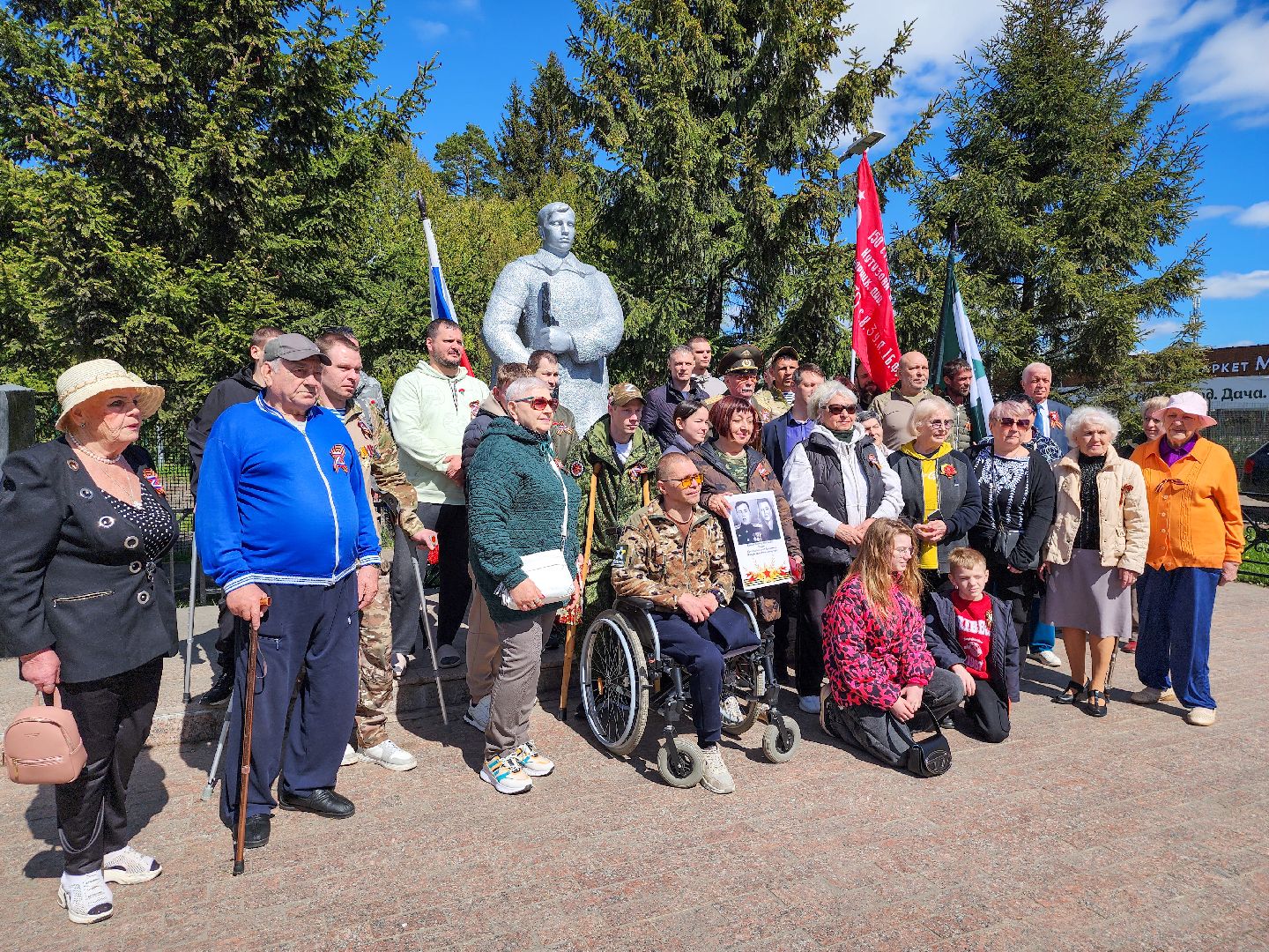 Подольск, 80 лет победе, Бойцы СВО, Возложение,