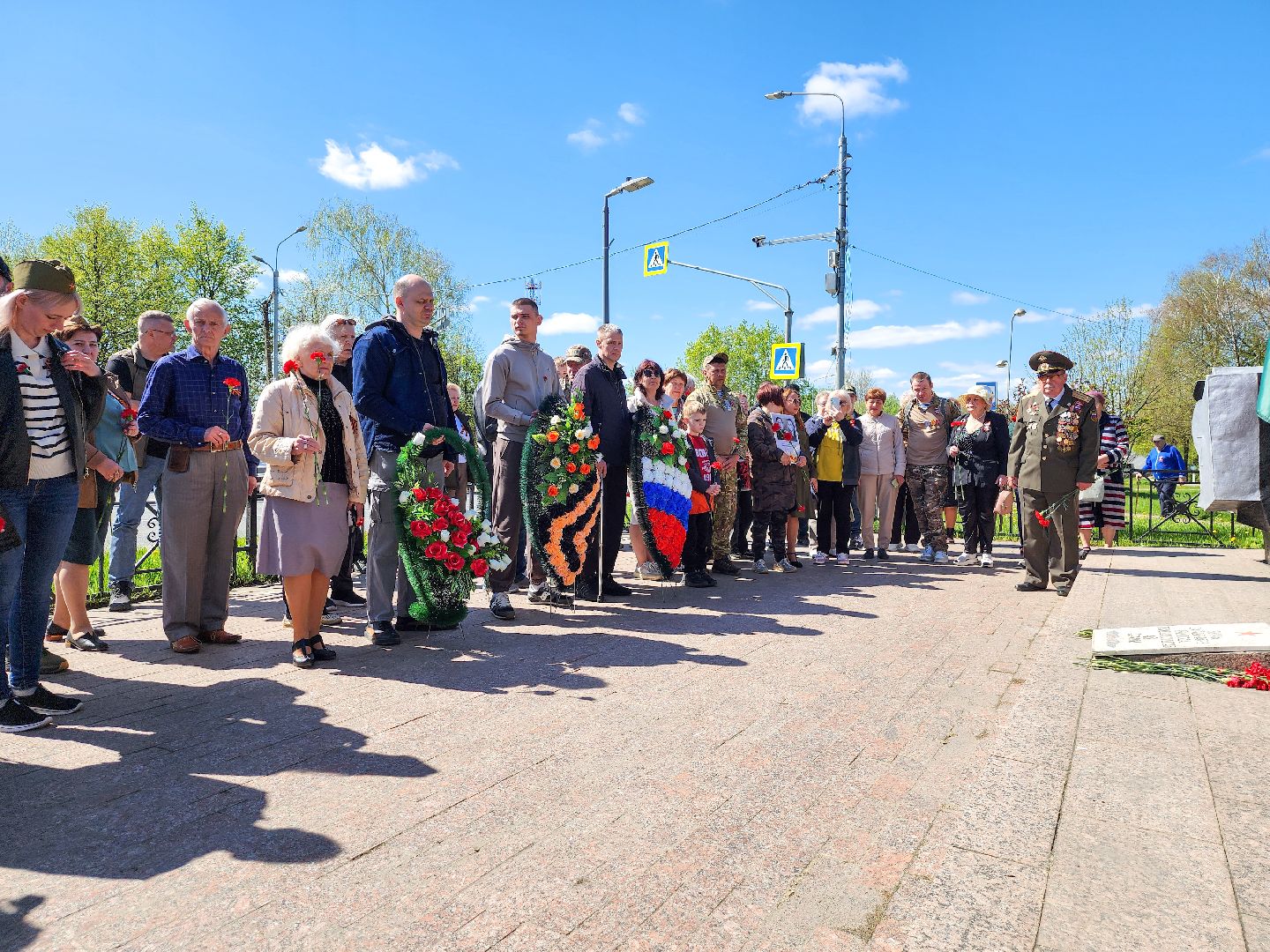 Подольск, 80 лет победе, Бойцы СВО, Возложение,