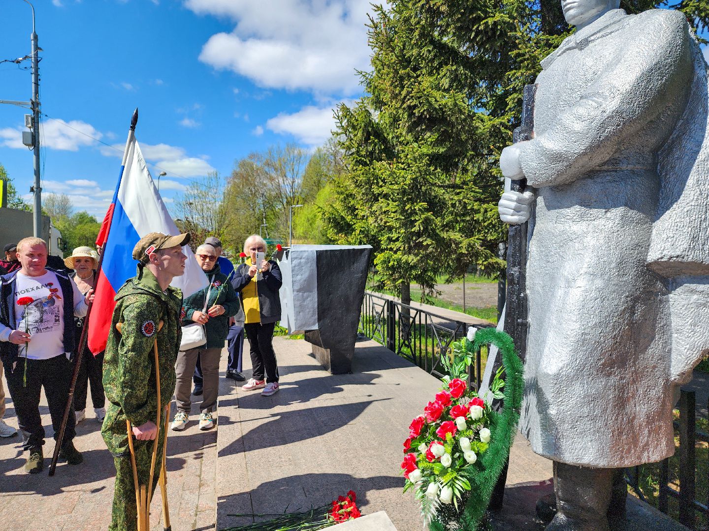 Подольск, 80 лет победе, Бойцы СВО, Возложение,