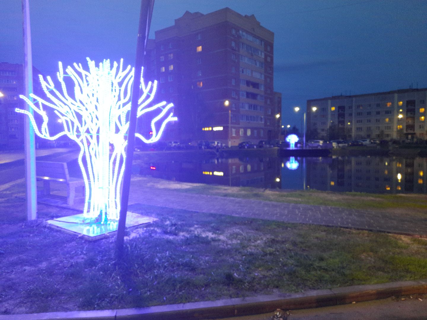 сказочный лес, Шатура, иллюминация, перемены