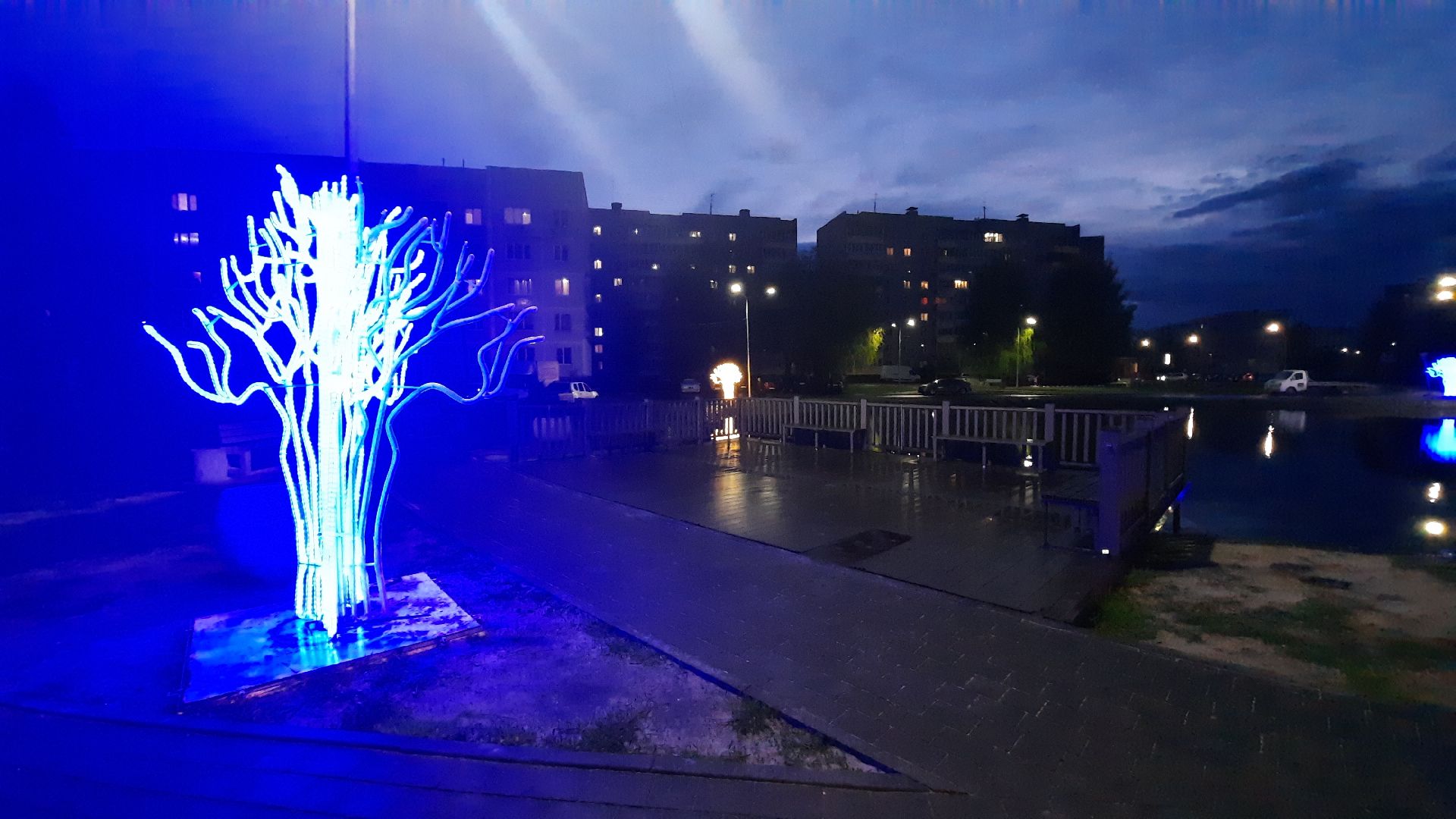 сказочный лес, Шатура, иллюминация, перемены