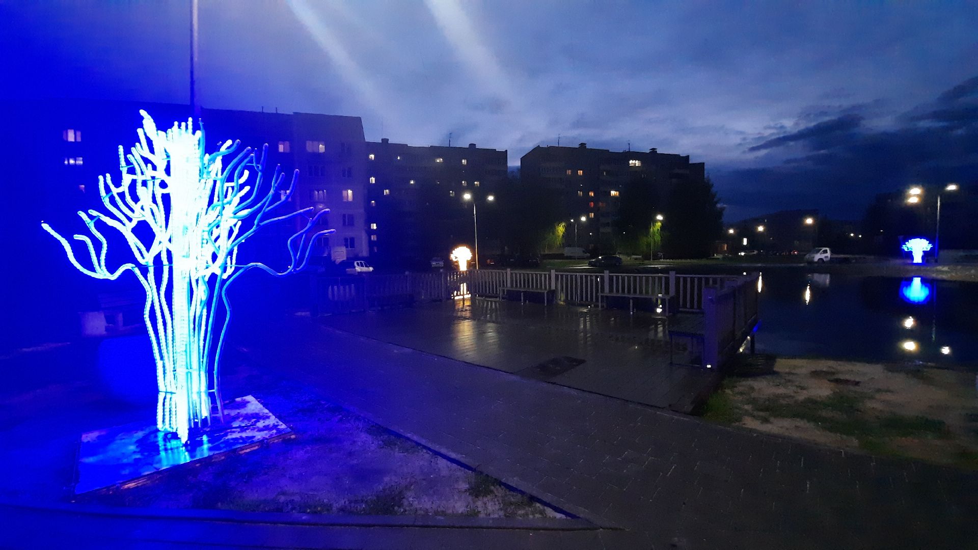 сказочный лес, Шатура, иллюминация, перемены